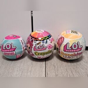 3 Brand New LOL Surprise Ball Set; Each Ball Comes With A Doll& Accessories